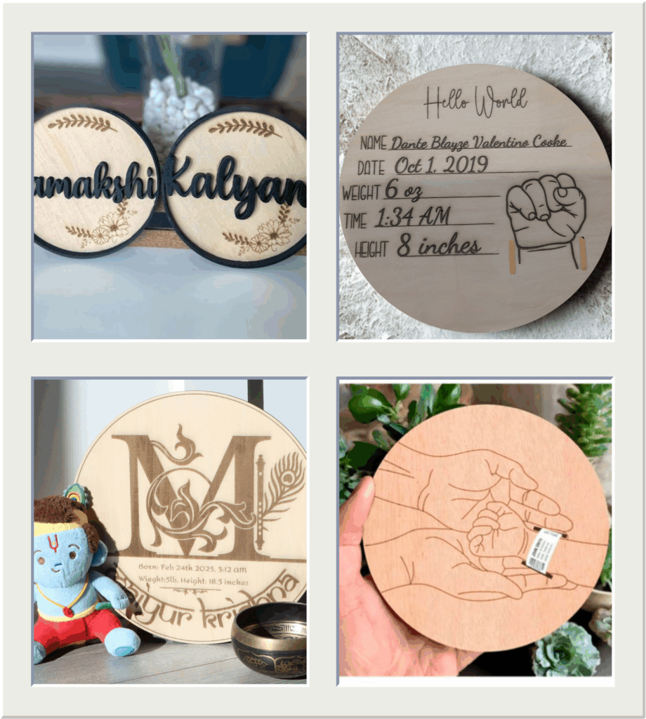 Baby Announcement Plaques